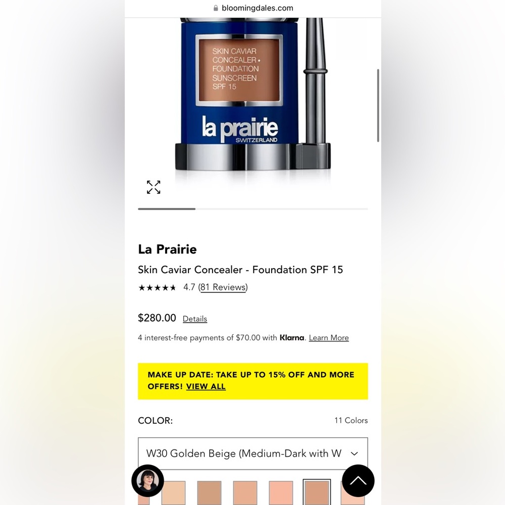 La Prairie Skin Caviar Complexion Concealer Foundation
